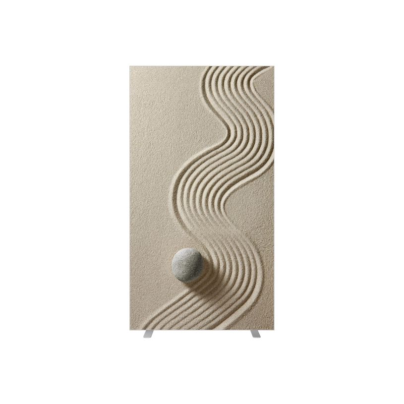 3660141945157-Cloison de séparation EASYSCREEN - L94 x H174 cm - sable fin-P_79409464_1-0