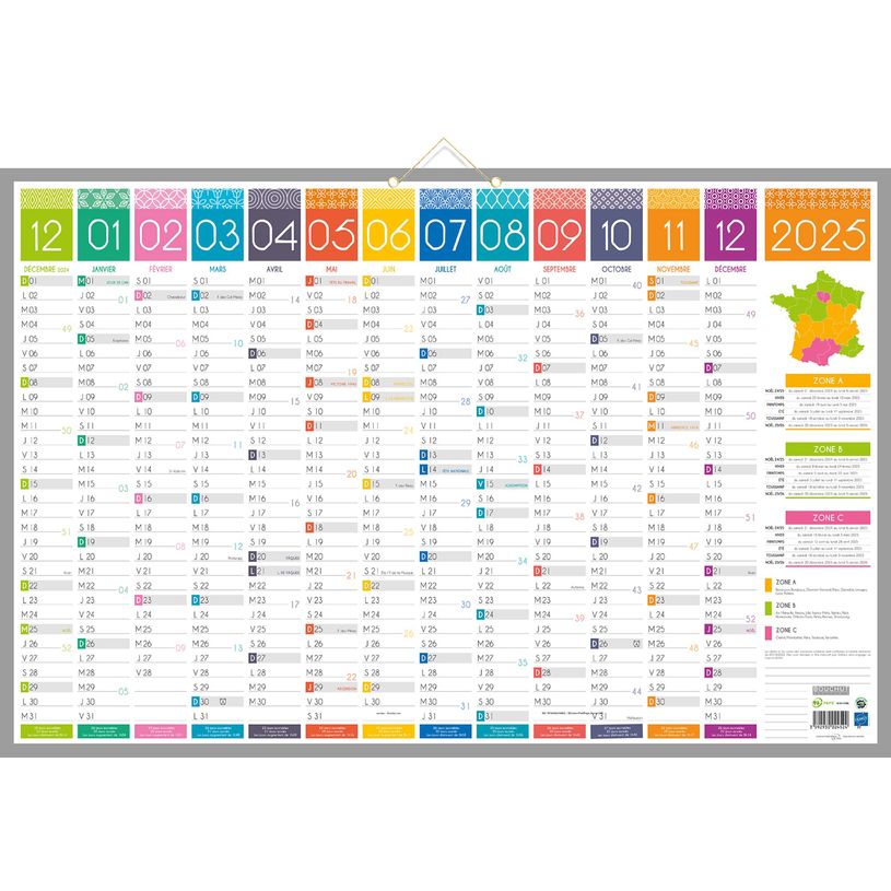3592930026801-Calendrier bancaire année civile BOUCHUT "Tendance Maxi" 43 x 65 cm 70 %-P_79409682_1-0