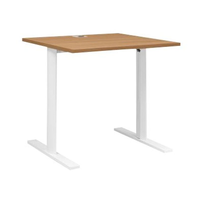 3483600722225-Bureau YES ! - 80 cm - Pieds métal fixes - Merisier-P_79409759_1-0