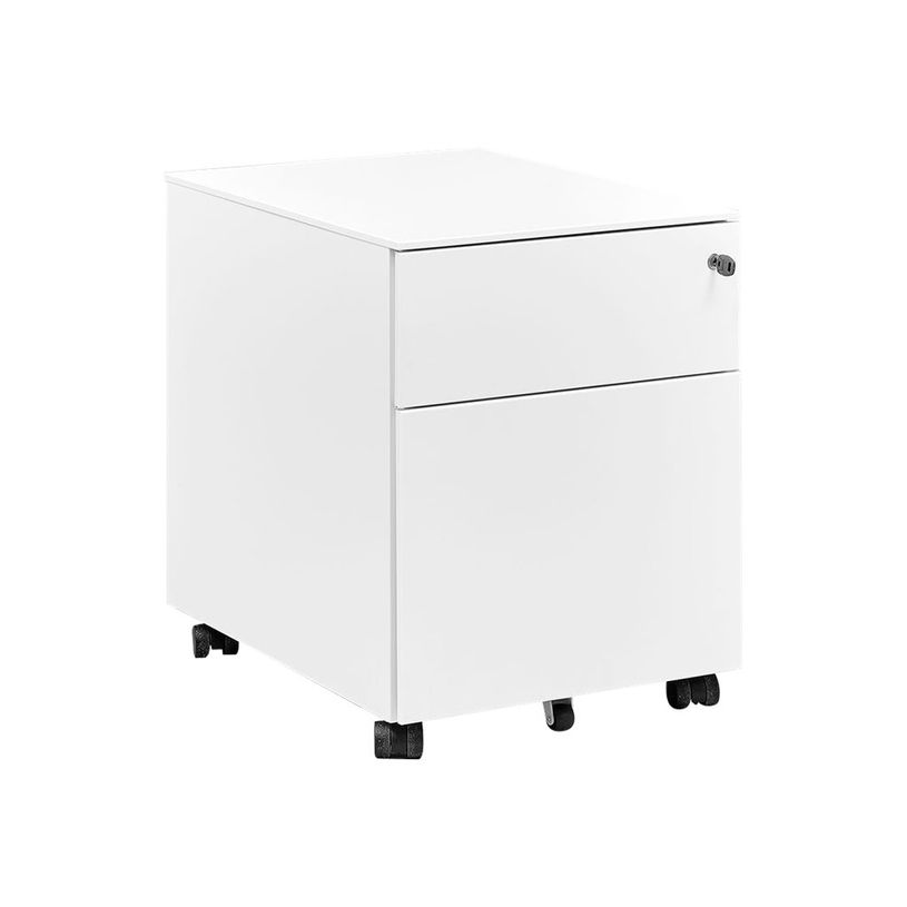 3483600714268-Caisson mobile ARPE/SUNDAY - Profondeur 54 cm - 2 tiroirs - métal laqué blanc-P_79409835_1-0