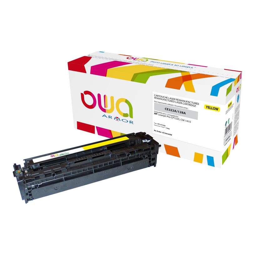 3112539604868-Cartouche laser compatible HP 128A - jaune - Owa K15416OW-P_79410650_2-1