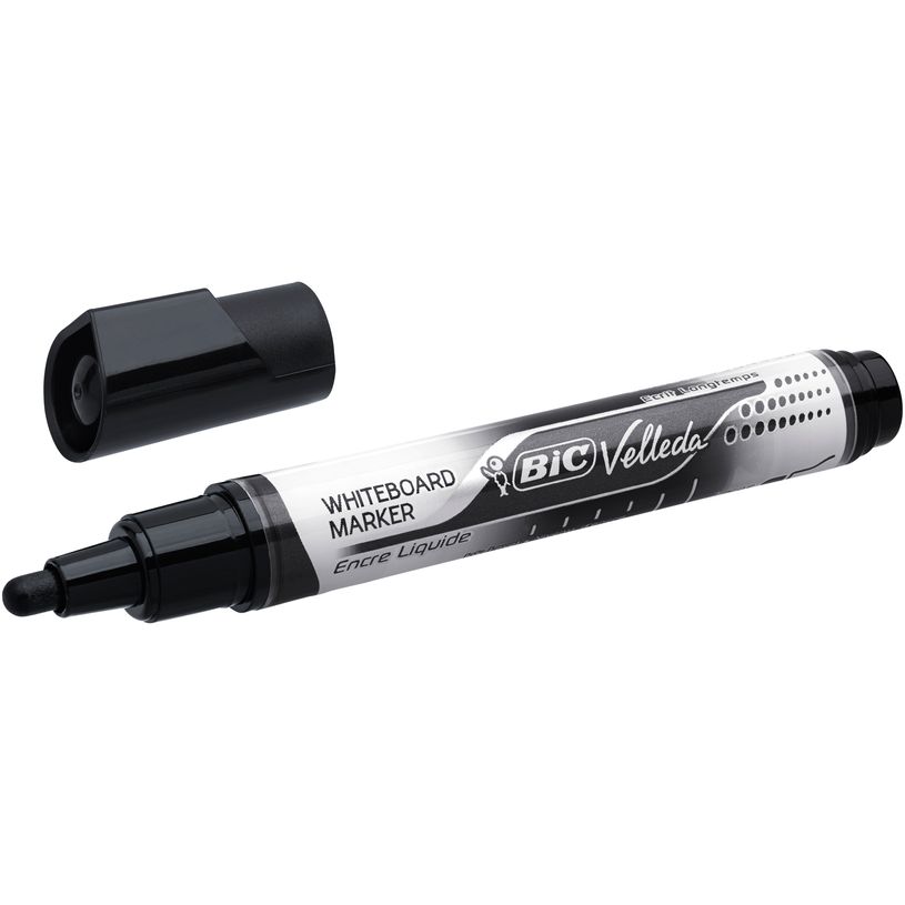 3086123304598-BIC VELLEDA LIQUID INK TANK - Marqueur effaçable - pointe large - noir-P_79412006_2-1