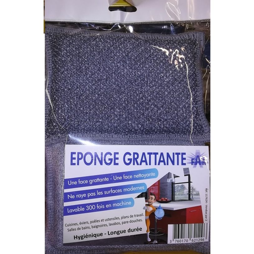 3760170621296-De Witte - 2 éponges microfibres - gris-P_79412452_1-0