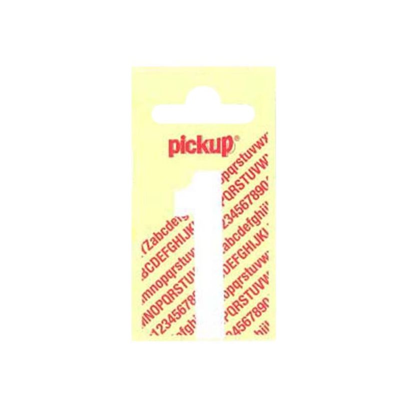 8711234222312-Pickup - Étiquette autocollante - 90 mm - Chiffre 1 - blanc mat-P_79413002_1-0