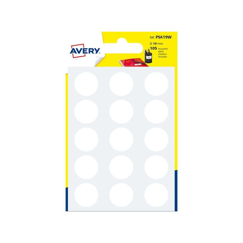 5014702026409-Avery - 105 Pastilles adhésives - blanc - diamètre 19 mm-P_79413520_1-0