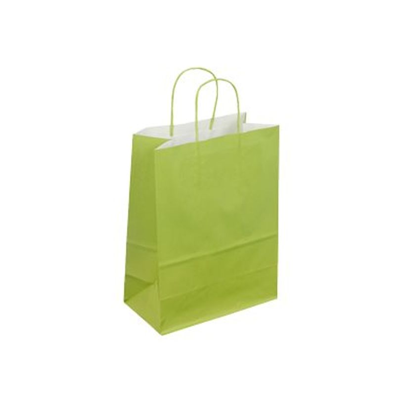 3760028772767-50 Sacs cadeau kraft - poignées torsadées - 22 cm x 12 cm x 31 cm - vert-P_79414213_1-0