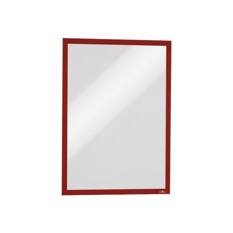 4005546406831-Durable Duraframe Magnetic - 5 Cadres d'affichage magnétiques - A3 - rouge - pour surfaces-P_79415389_1-0