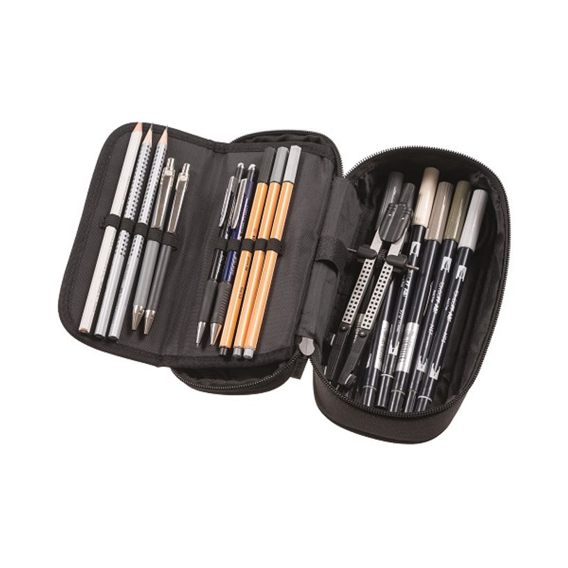 9002638198136-Trousse plumier Walker Alpha - 1 compartiment - noir-P_79415978_3-2
