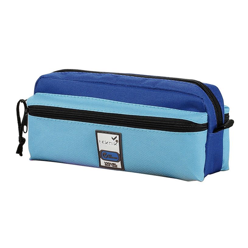 3135259797344-Trousse rectangulaire Teknik Triple - 3 compartiments - 4 coloris disponibles - Viquel-P_79416520_3-2