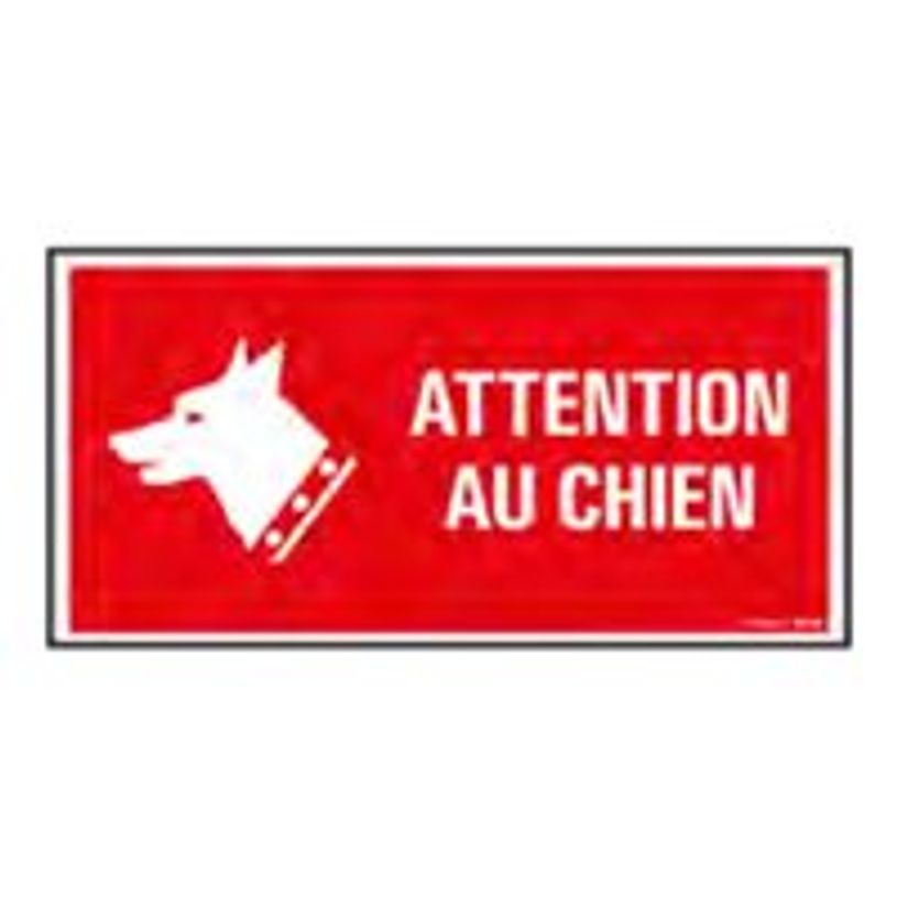 8711234129895-Pickup - Panneau de signalisation - 300 x 150 mm - Attention au chien-P_79417816_1-0