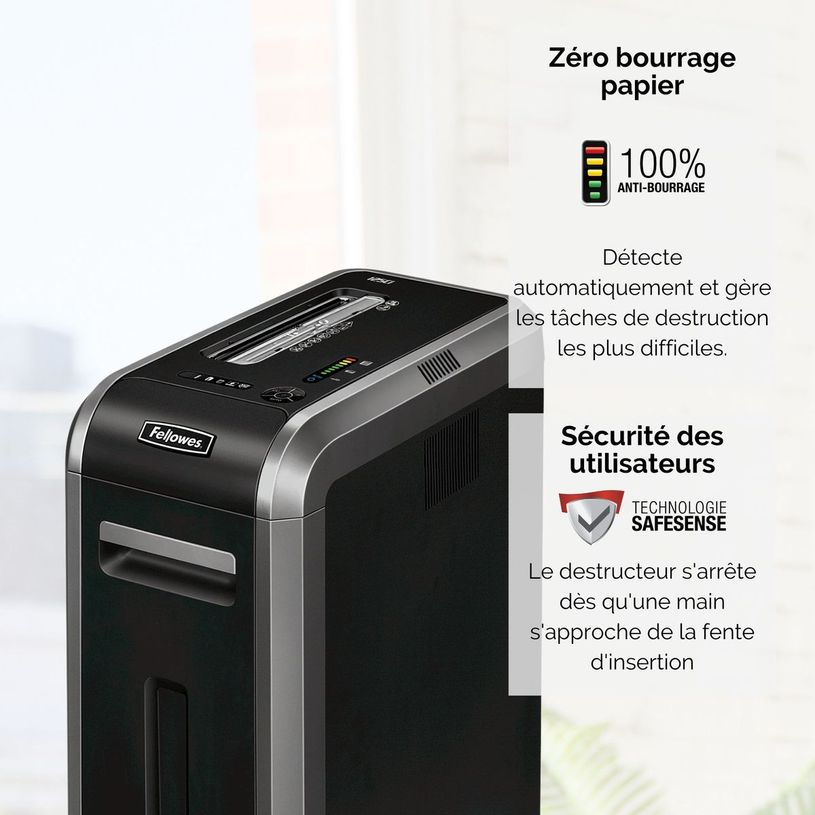 0043859628032-Fellowes Powershred 125Ci - destructeur de documents coupe croisée - 20 feuilles - Corbeille 53-P_79419175_12-5