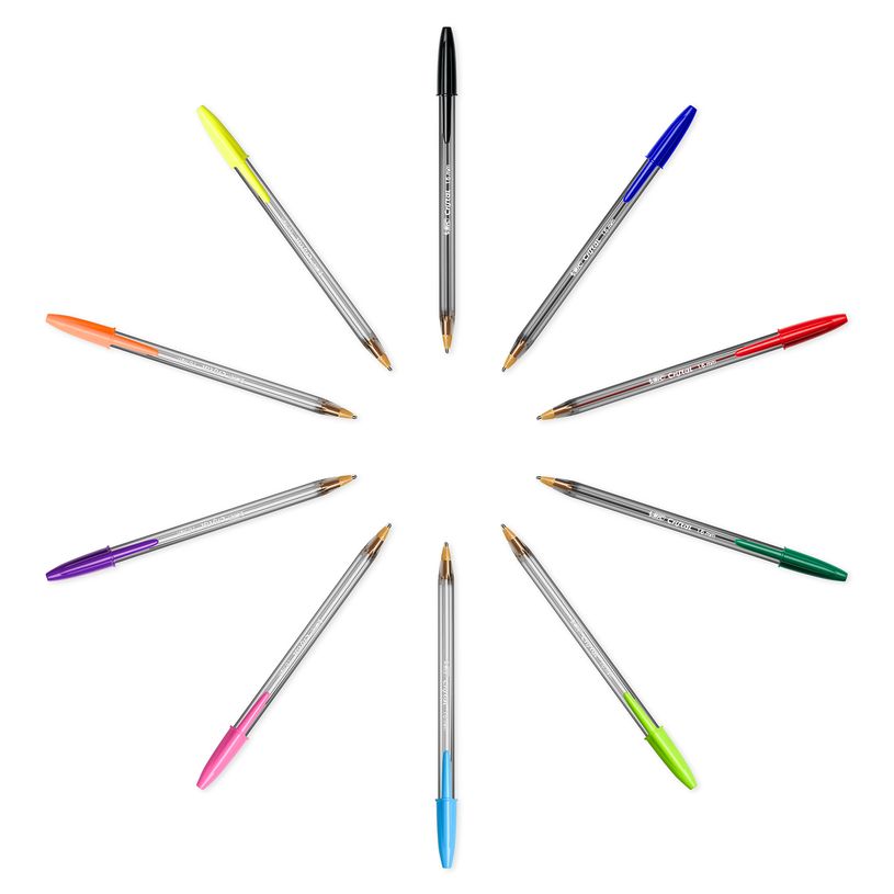 3086123270572-BIC Cristal Fun - Stylo à bille - vert anis - 0.6 mm-P_79421756_7-6