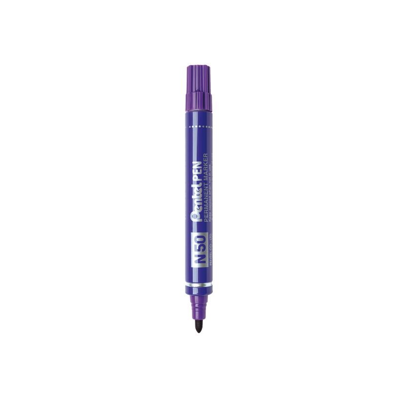 3474370750129-Pentel PEN N50 - Marqueur permanent - pointe ogive - violet-P_79421937_1-0