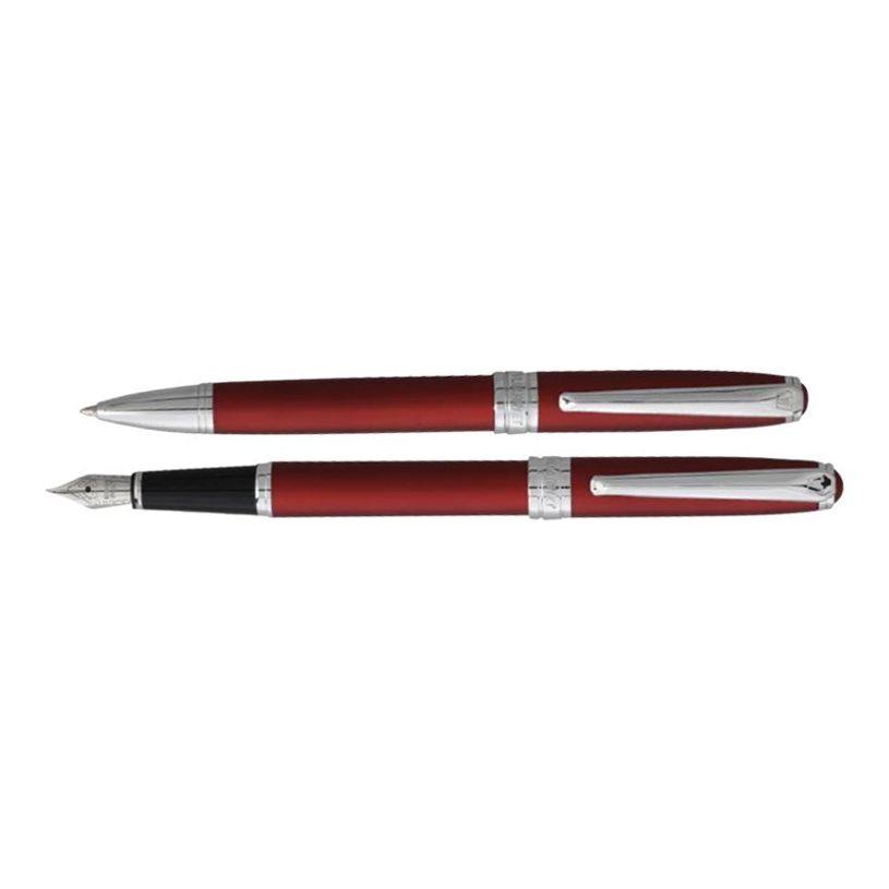 3219912664485-Vuarnet Eagle - Parure stylo à bille et sylo plume orange laqué métallisé-P_79424592_3-2