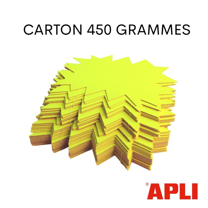 3270241004038-Apli Agipa - 50 éclatés fluo - jaune/orange - 8 x 12 cm--4