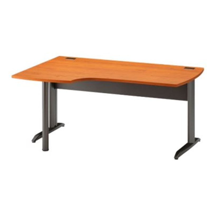 3483600753410-Bureau compact à gauche JAZZ+ - 160 cm - Pieds métal - Aulne-P_79426183_1-0