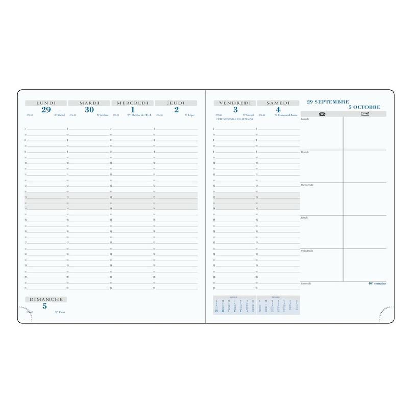 3660942060431-Agenda Tweed - 1 semaine sur 2 pages - 18,5 x 22,5 cm - 12 mois - disponible dans différen-P_79426548_5-3
