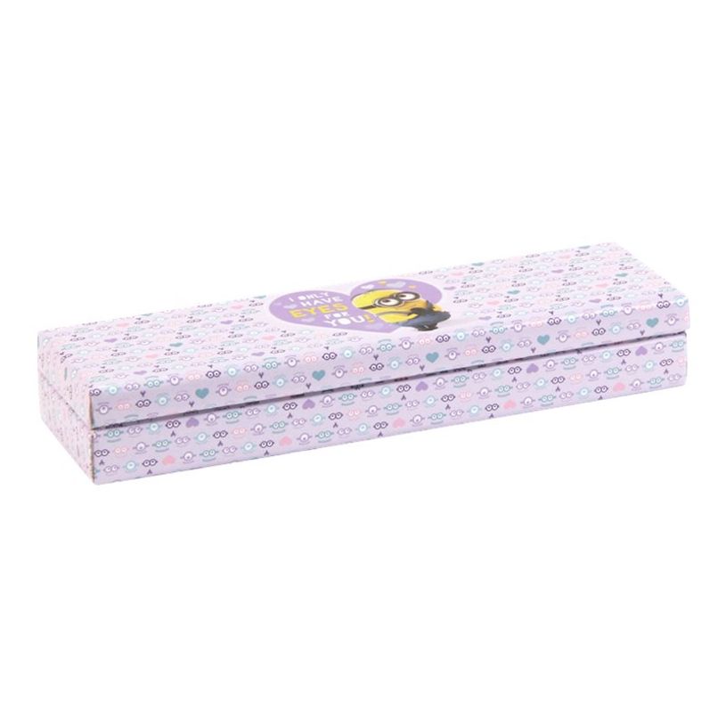 3329688127418-Les Minions - Trousse plumier en carton modèle coeur - Clairefontaine-P_79427028_1-0
