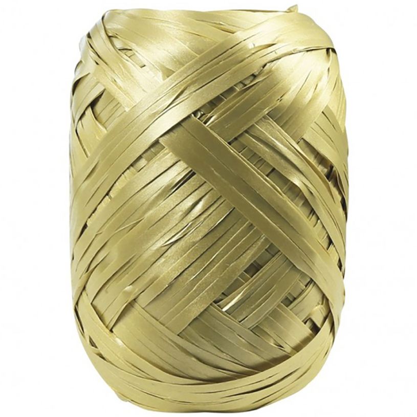 3329686114045-Clairefontaine - Ruban d'emballage cadeau - Œuf raphia - 13 mm x 20 m - or-P_79427832_1-0