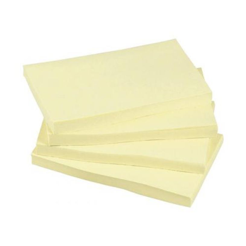4044355777596-Global Notes - Pack de 12 Blocs - Notes adhésives 100 feuilles - 75 x 125 mm - jaune-P_79428404_1-0