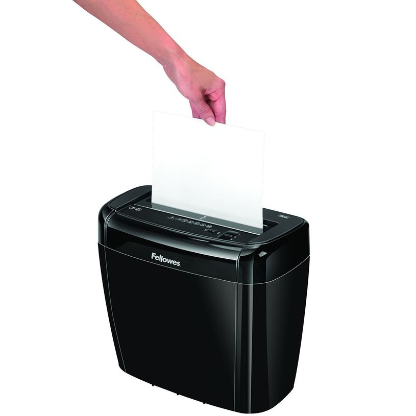 0043859724987-Fellowes Powershred 36C- destructeur de documents coupe croisée  - 6 feuilles - Corbeille -P_79428905_5-2