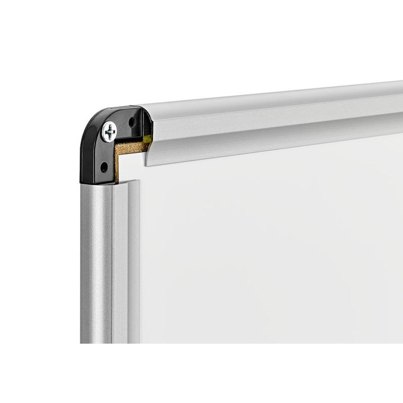 4009729066065-DAHLE - Tableau blanc laqué 90 x 120 cm - magnétique - cadre alu renforcé-P_79429336_3-2