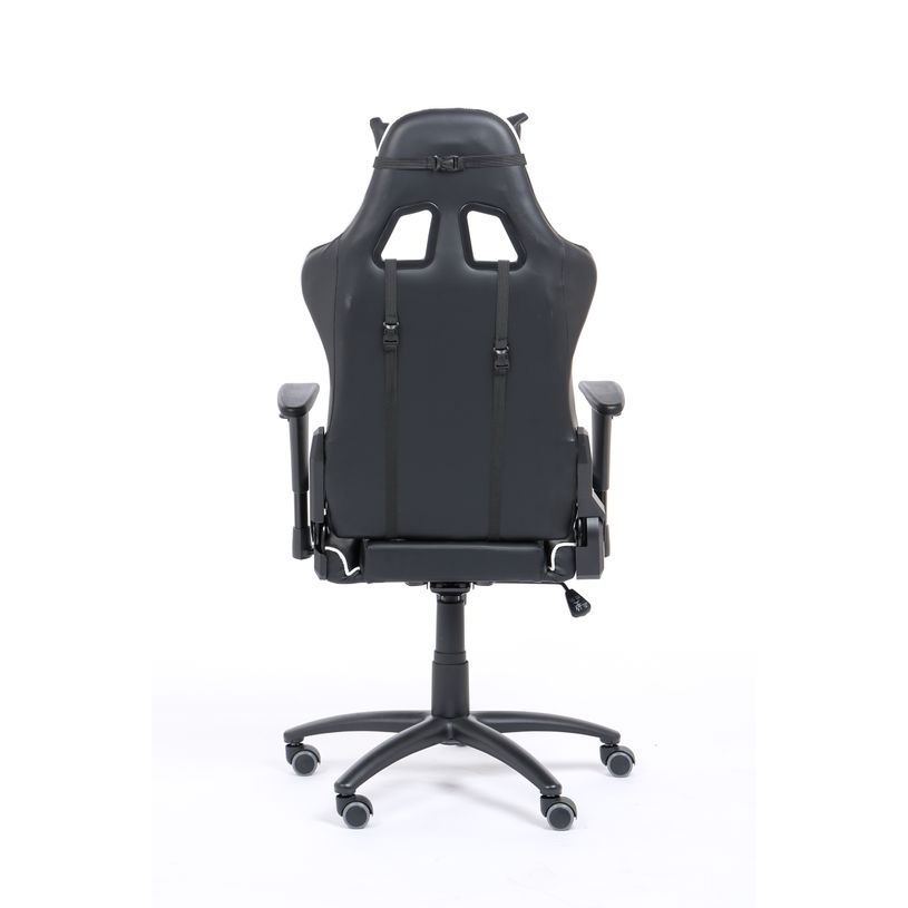 3760185029001-Fauteuil gamer SPORTING - accoudoirs réglables - noir et blanc-P_79429680_6-5