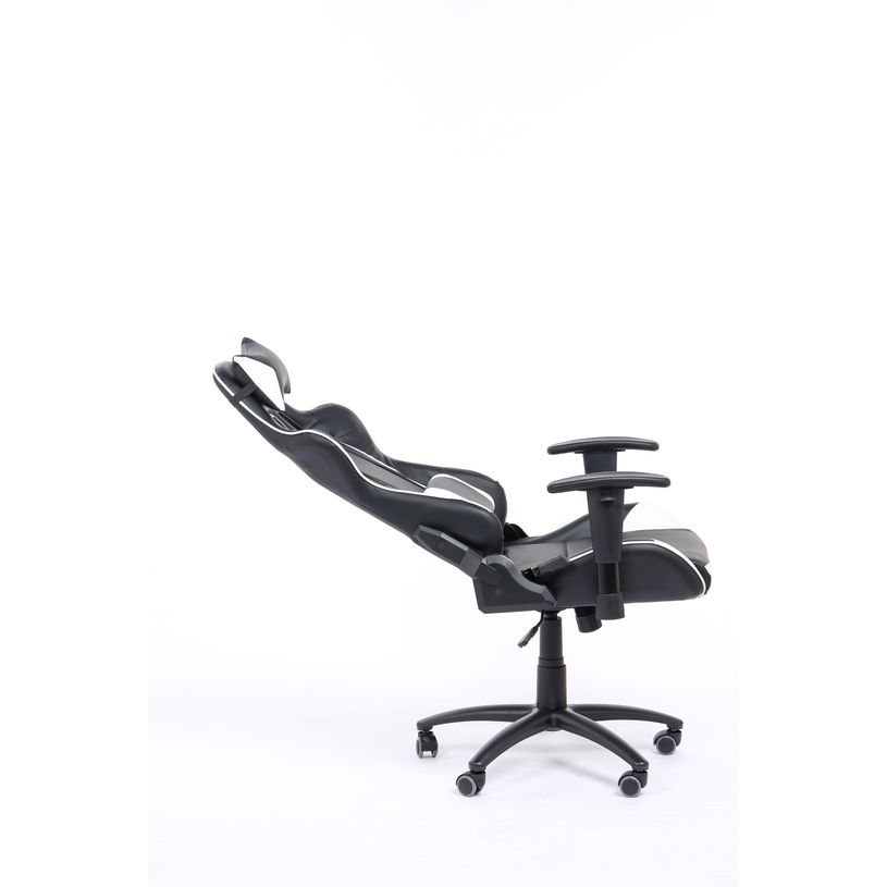 3760185029001-Fauteuil gamer SPORTING - accoudoirs réglables - noir et blanc-P_79429680_7-6