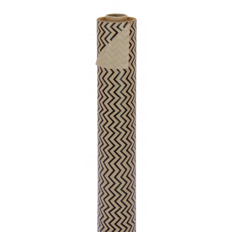 3701037603468-Logistipack - Papier cadeau kraft - 70 cm x 40 m - 60 g/m² - motif vague-P_79430223_1-0