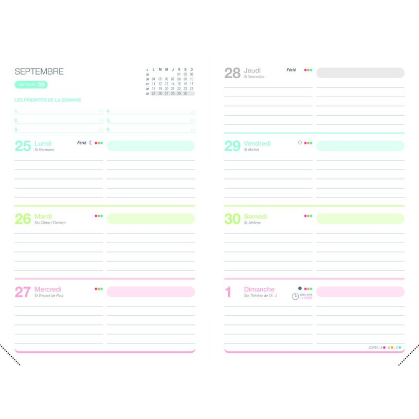 3147280087561-Agenda à élastique Lecas Graphics - 16 Mois - 1 semaine sur 2 pages - 16 x 24 cm - diffé-P_79431256_9-5