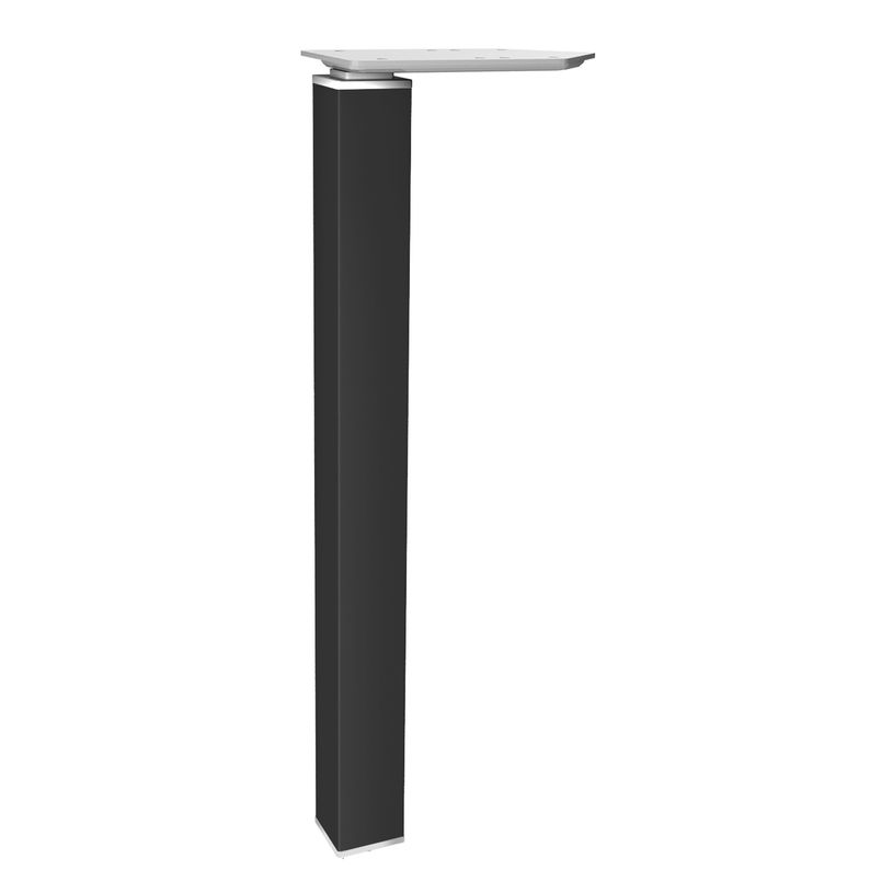 3253310165342-Bureau vague symétrique EXPRIM - L180 cm - Plateau imitation Chêne gris - Pieds carbone-P_79432415_2-2