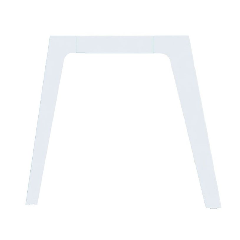 3253310157835-Bureau simple STEELY - L160 cm - Pieds blanc - plateau imitation Chêne gris-P_79432454_2-1