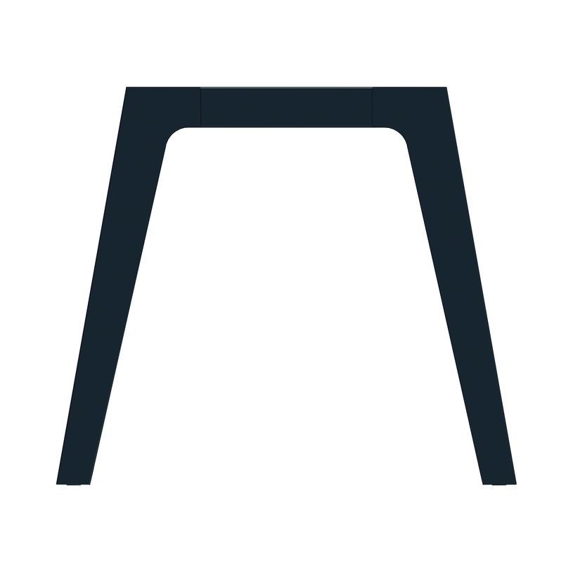 3253310162105-Bureau simple STEELY - L160 cm - Pieds carbone - plateau Blanc perle-P_79432491_2-1
