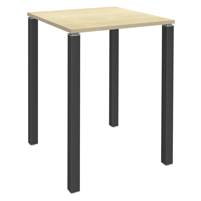 3253310166332-Table Lounge 4 pieds - L80xH105xP80 cm - Pied carbone - plateau imitation érable-P_79432827_1-0