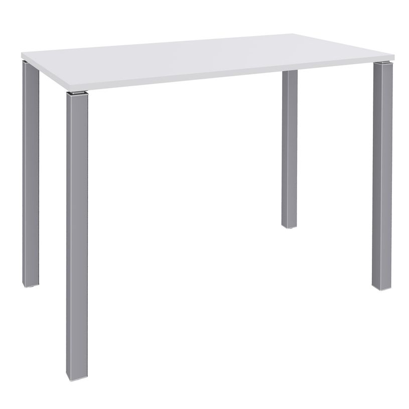 3253310166547-Table Lounge 4 pieds - L140xH105xP80 cm - Pied alu - plateau blanc perle-P_79432848_1-0