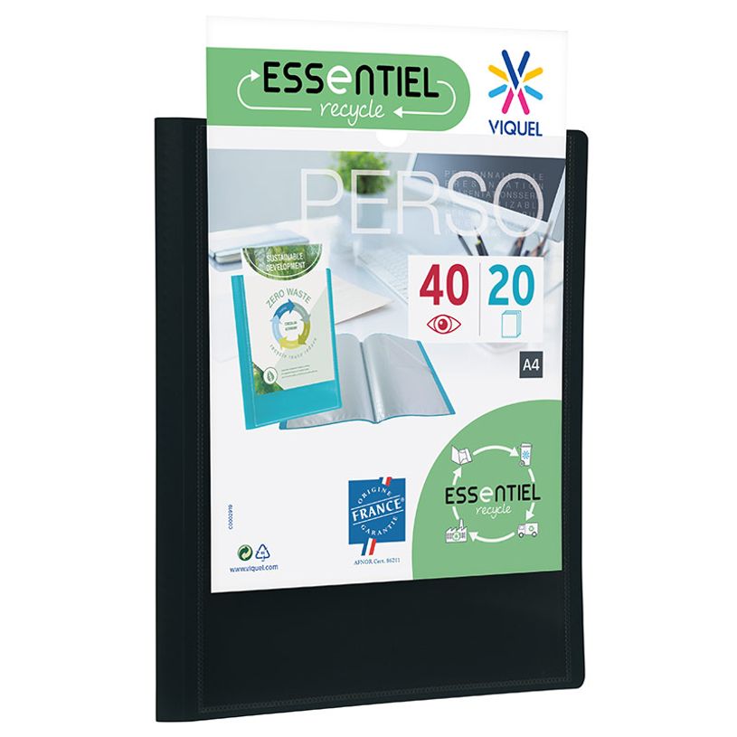 3135250427059-Viquel - Porte vues personnalisable - 40 vues - A4 - noir-P_79435035_1-0