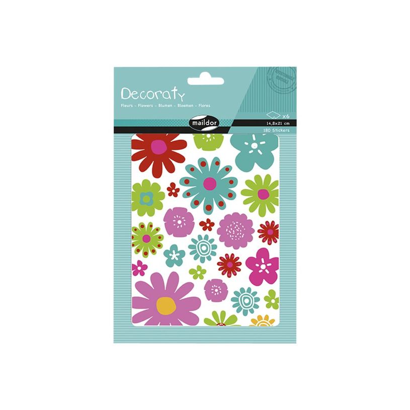 3609510911430-Maildor - 6 feuilles gommettes fleurs-P_79436915_3-2