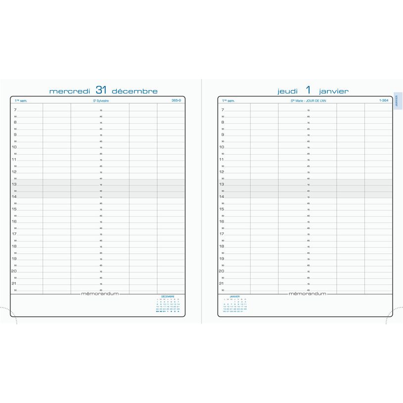 0400794382236-Agenda Volga La Journée Planifiée 22 - 1 jour par page - 18 x 22,5 cm - disponible dans diff-P_79438223_6-5