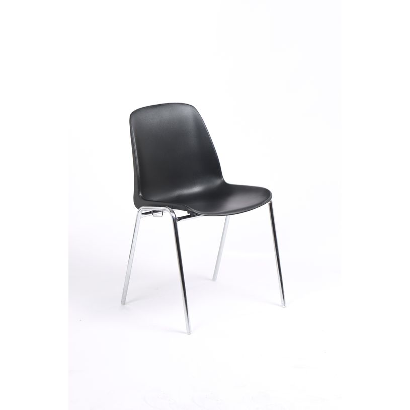 3701338800627-Chaise CHARLOTTE - pieds chromés avec accroches - coque M1 (non feu) - noir-P_79438565_1-0