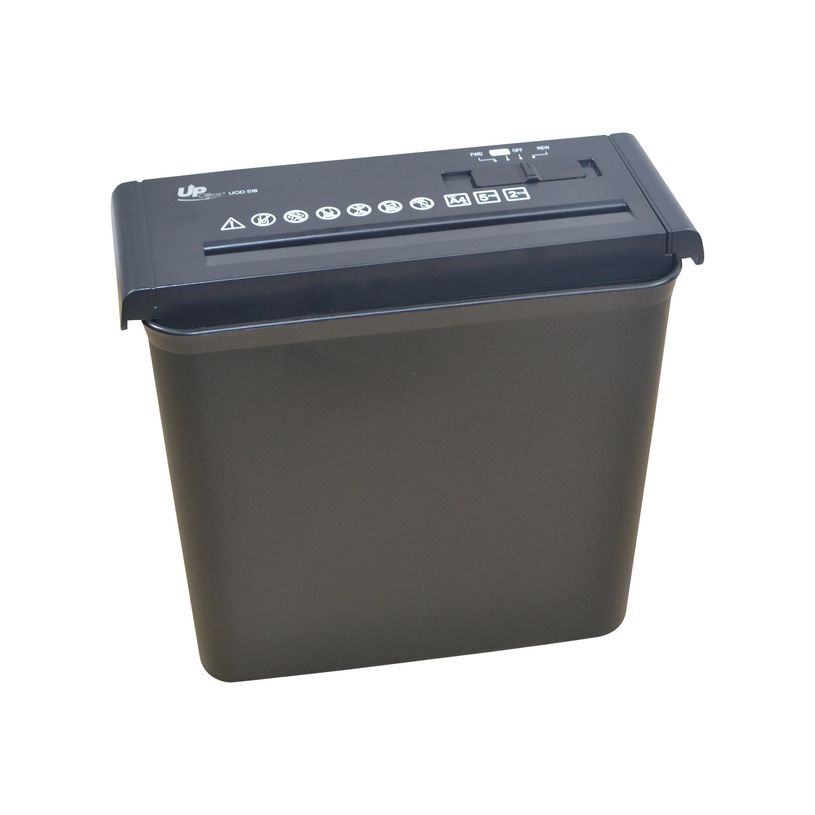 3584770910075-UP-Office UOD 518 - destructeur de documents coupe droite - 5 feuilles - Corbeille 10 litre-P_79439943_1-0