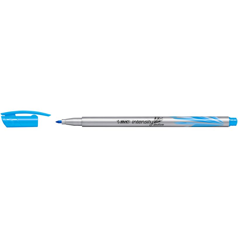 3086123537729-BIC Intensity - Pack de 12 feutres fins - pointe moyenne - turquoise-P_79440304_3-1