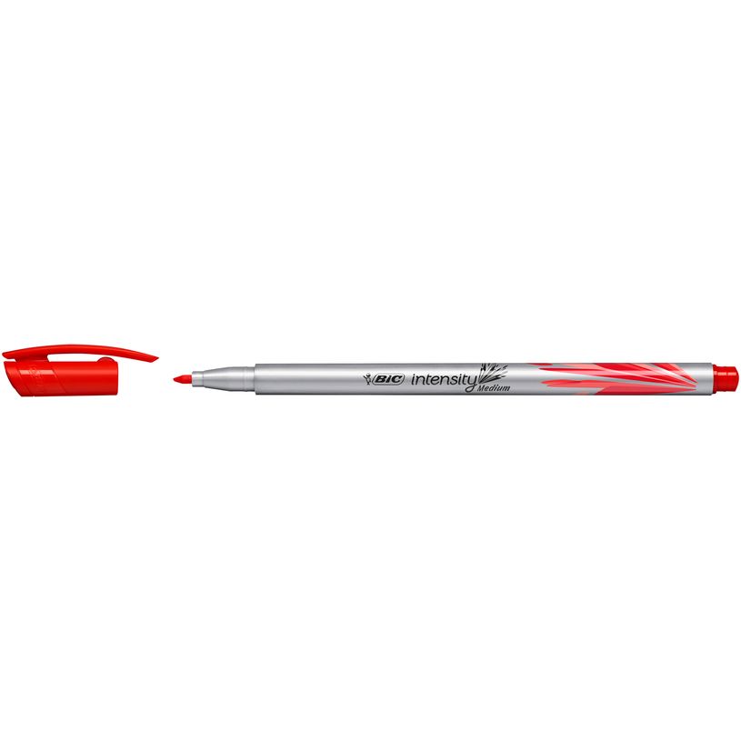 3086123538351-BIC Intensity - Pack de 12 feutres fins - pointe moyenne - rouge-P_79440305_3-1
