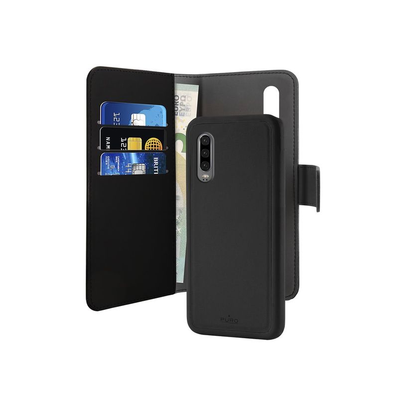 8033830273360-Puro - Etui Folio + coque magnétique pour Huawei P30 - noir-P_79440390_2-1