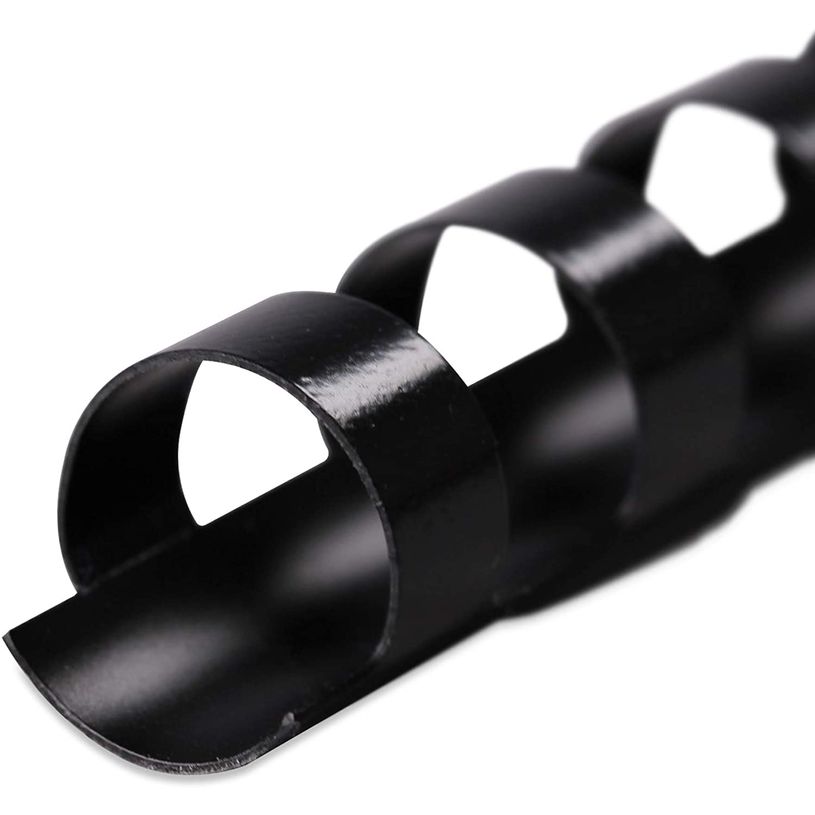 3584770910273-DSB - 100 anneaux de reliure en plastique - 12 mm - jusqu'à 80 feuilles - noir-P_79440843_2-1