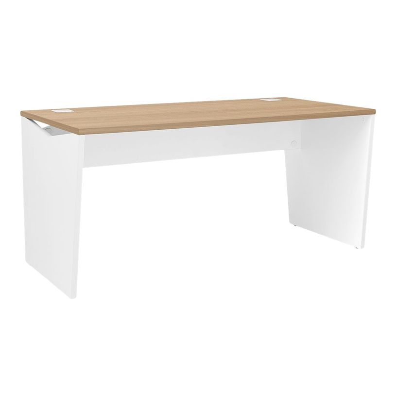 3483600874696-Bureau YES ! - 180 cm - Pieds panneaux fixes - Chêne-P_79440955_1-0
