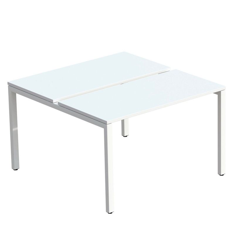 3660141253672-Bureau Bench 2 personnes EASYDESK - soit 2 plateaux L120xP60xH75 cm (L120 x P126) - Blanc-P_79440993_1-0
