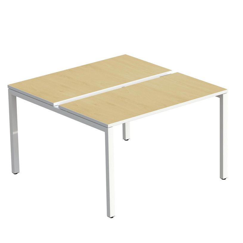 3660141253726-Bureau Bench 2 personnes EASYDESK - soit 2 plateaux L140xP60xH75 cm (L140 x P126) - Hêtre-P_79440996_1-0