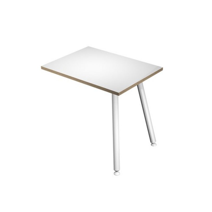 2012349510230-Retour direct pour bureau - L80 x H74 x P60 - Pieds métal blancs - plateau blanc chants ch-P_79441652_1-0