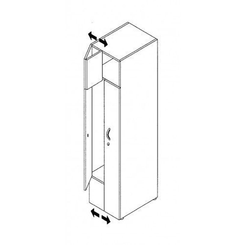 2012349514566-Armoire vestiaire 2 portes - H185 x L40 x P52 cm - Blanc-P_79441868_1-0