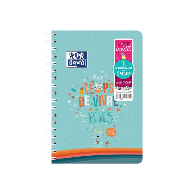 3147280159749-Agenda à spirale Oxford Season - 1 jour par page - 12 x 18 cm - Hamelin-P_79443589_13-0